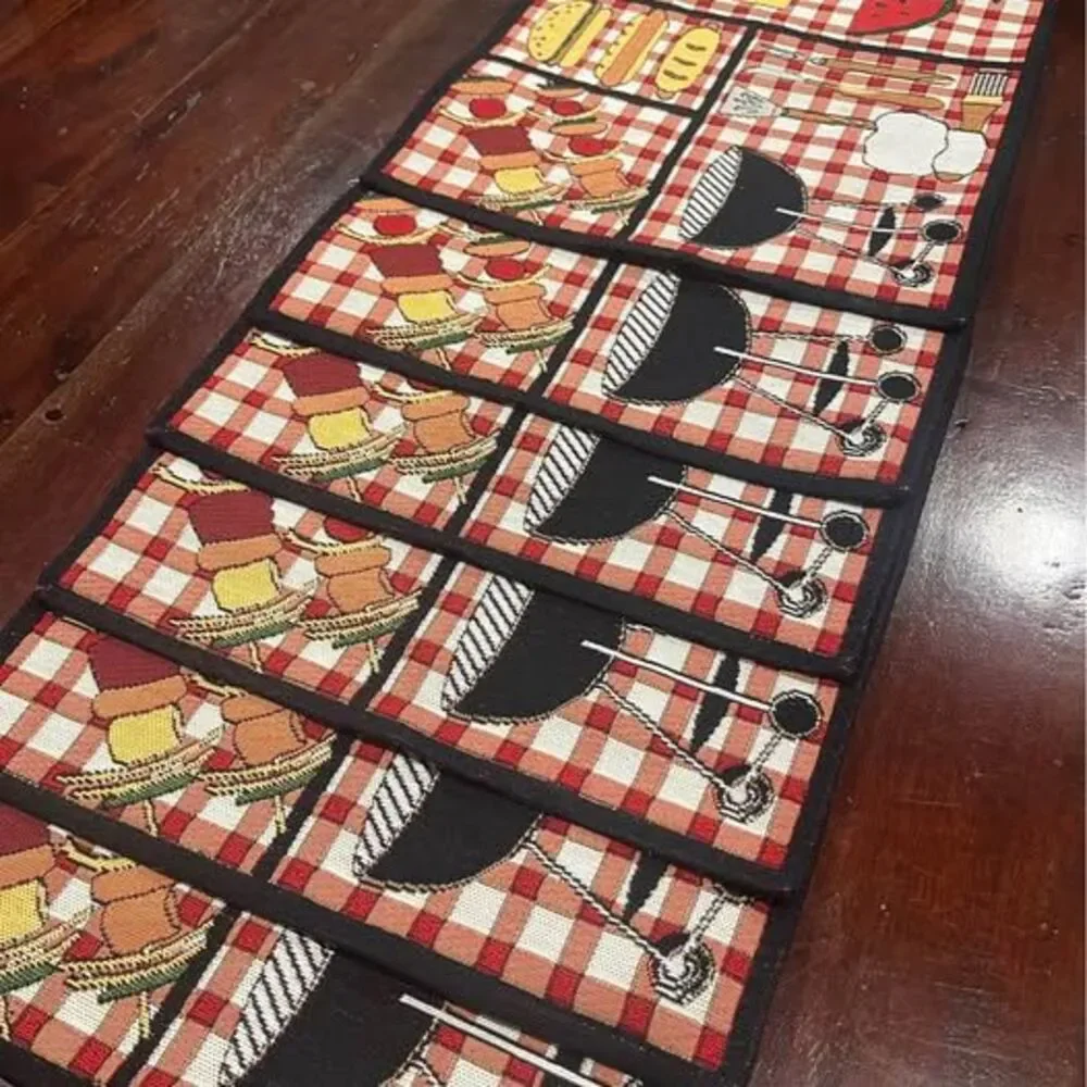 BBQ Picnic Tapestry Placemats – Set of 6